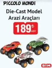 PİCCOLO MONDİ OYUNCAK DİE-CAST MODEL ARAZİ ARAÇLARI